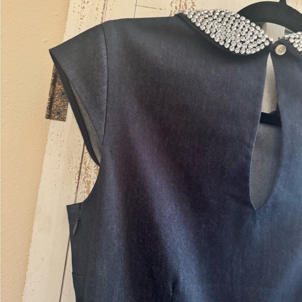 Kate Spade Denim Rhinestone Dress - Picture 6 of 7